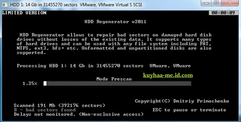 HDD Regenerator Kuyhaa v1.71 Full Crack [Terbaru] - Kuyhaa