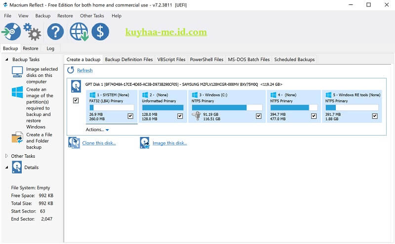 Macrium Reflect Kuyhaa 8.1.7544 Unduh Versi Lengkap - Kuyhaa