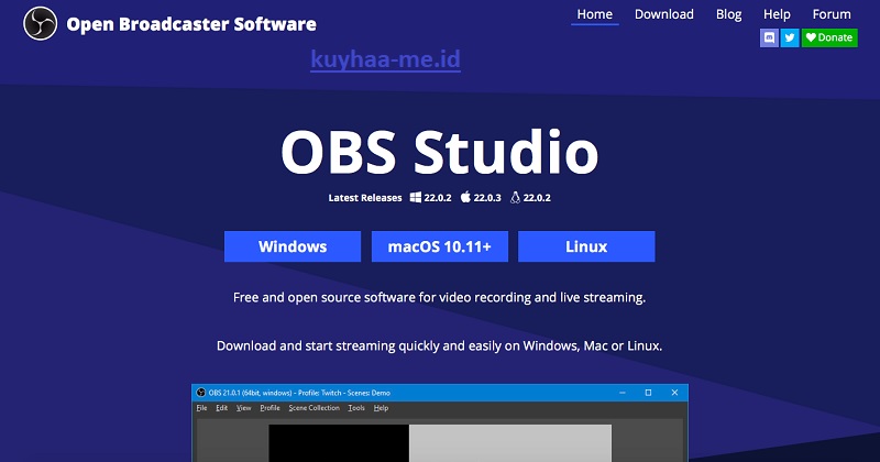 Download OBS Full Crack 29.1.3 + Kunci Serial [Terbaru] - Kuyhaa