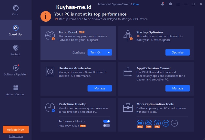 Advance System Care Kuyhaa 16.5.0.237 + Kunci Lisensi - Kuyhaa