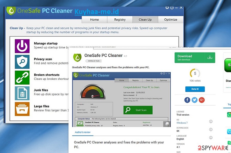License Key Onesafe PC Cleaner 14.1.19 + Crack Unduh - Kuyhaa