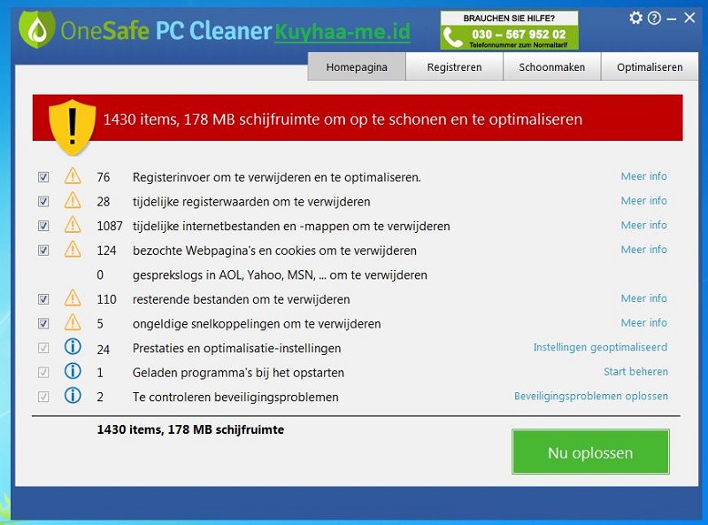 License Key Onesafe PC Cleaner 14.1.19 + Crack Unduh - Kuyhaa