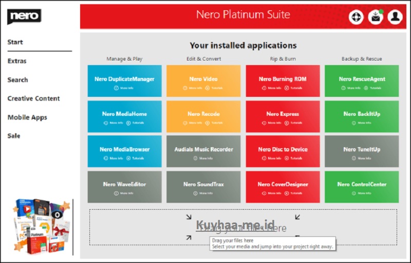 Nero Platinum Kuyhaa 25.5.2100 Crack + Kode Aktivasi - Kuyhaa