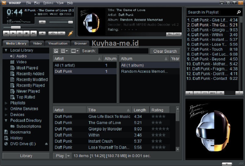 Winamp Crack 5.9.2.10042 + Kunci Aktivasi Gratis Unduh - Kuyhaa