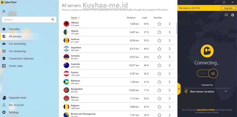 Cyberghost VPN Crack 10.43.2 + Kode Aktivasi Untuk Windows - Kuyhaa