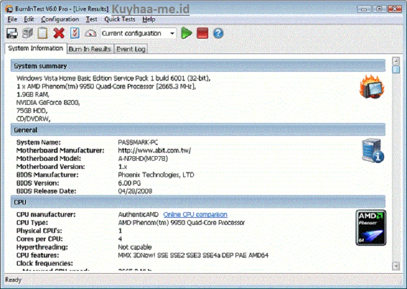 PassMark BurnInTest Pro Kuyhaa 10.2 Crack + Lisensi Kunci 2023