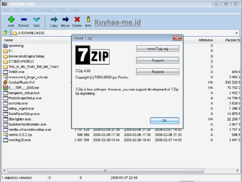 Download 7zip Kuyhaa 23.01 Dengan Crack Versi Lengkap 2023