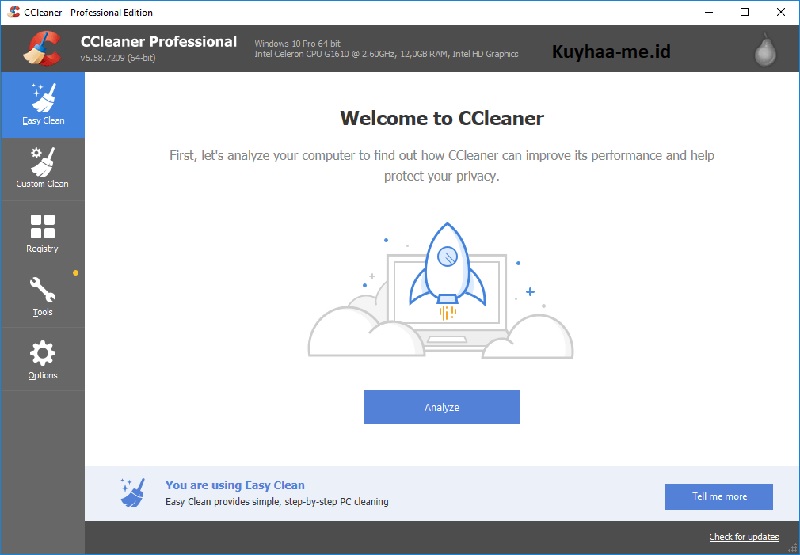 CC Cleaner Pro Kuyhaa 6.15.10623 với bản Full Crack Tải xuống