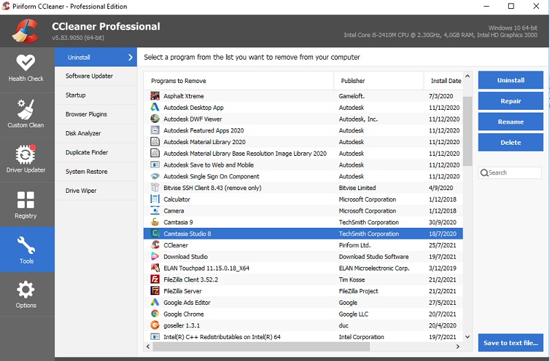 CCleaner Full Crack 2024 6.16.10662 dengan unduhan gratis kunci