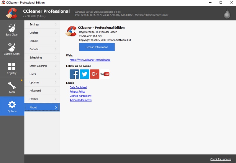 CCleaner Full Crack 2024 6.16.10662 dengan unduhan gratis kunci