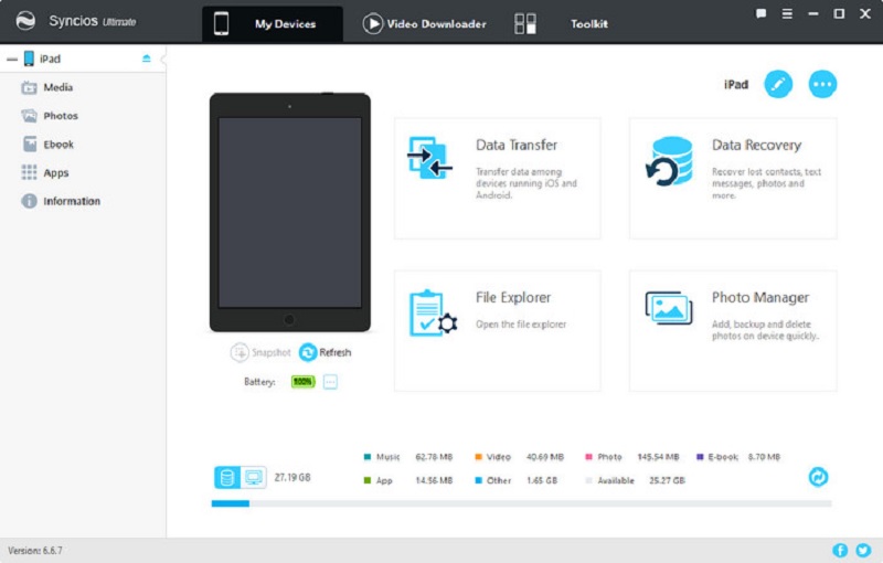 SynciOS Data Transfer Full Crack 3.3.3 với tải xuống khóa nối tiếp