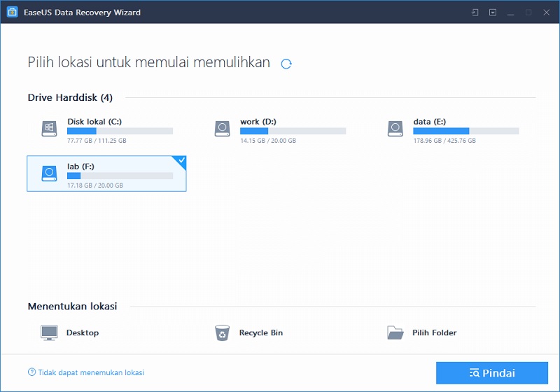 EaseUS Data Recovery Kuyhaa Download Gratis 17.8.0 Crack