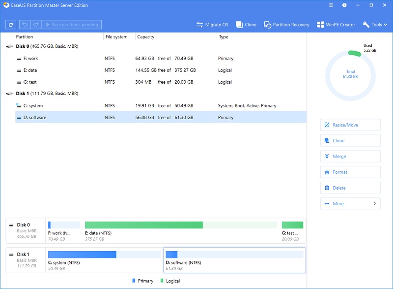 EaseUS Partition Master Crack 18.2.0 + pengunduhan kunci lisensi