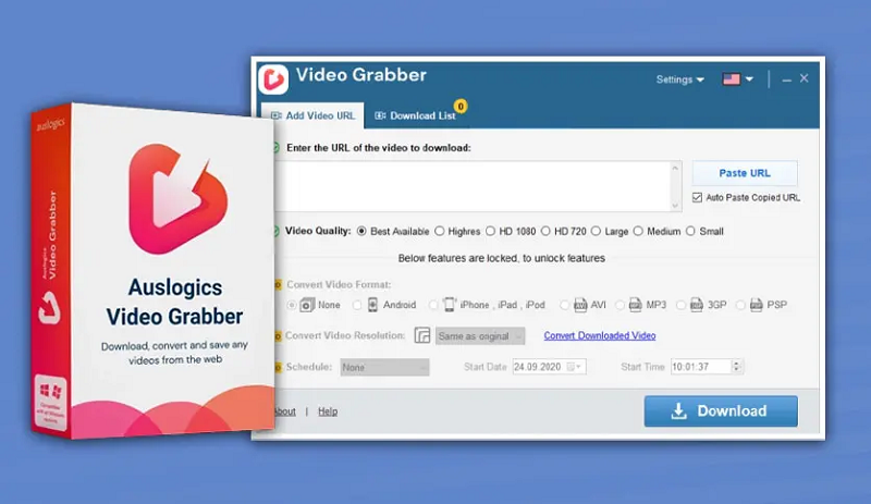 Auslogics Video Grabber Kuyhaa 1.0.0.7 [Terbaru 2024] Unduh